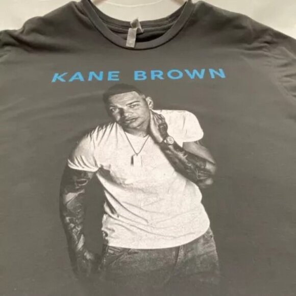 Kane Brown Concert T-Shirt Size XL Dark Gray Next Level Apparel Cotton Blend - Picture 10 of 12
